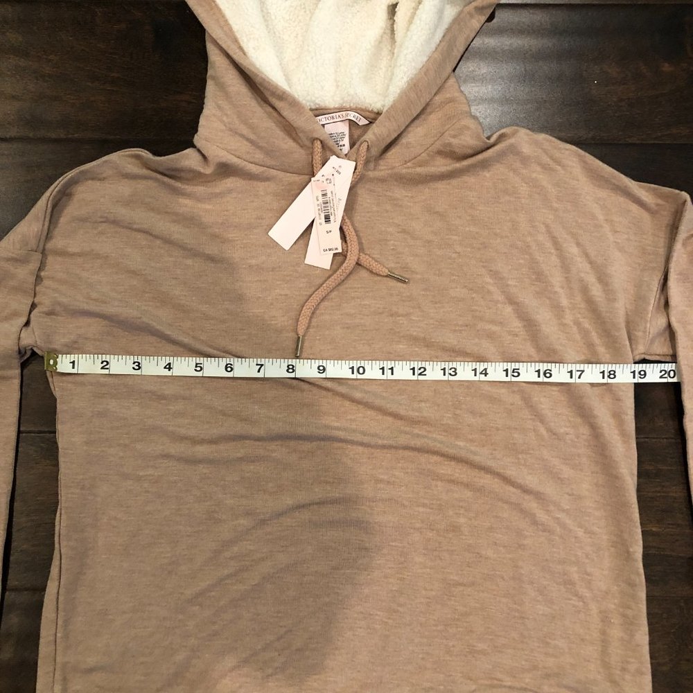 NEW Victoria's Secret Modal Terry Hoodie Beige Small - Picture 13 of 15
